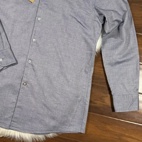 Hugo Boss Sz L / 16.5 L / 34 - 35 Max Kent Sharp Fit Button Up Long Sleeve Shirt